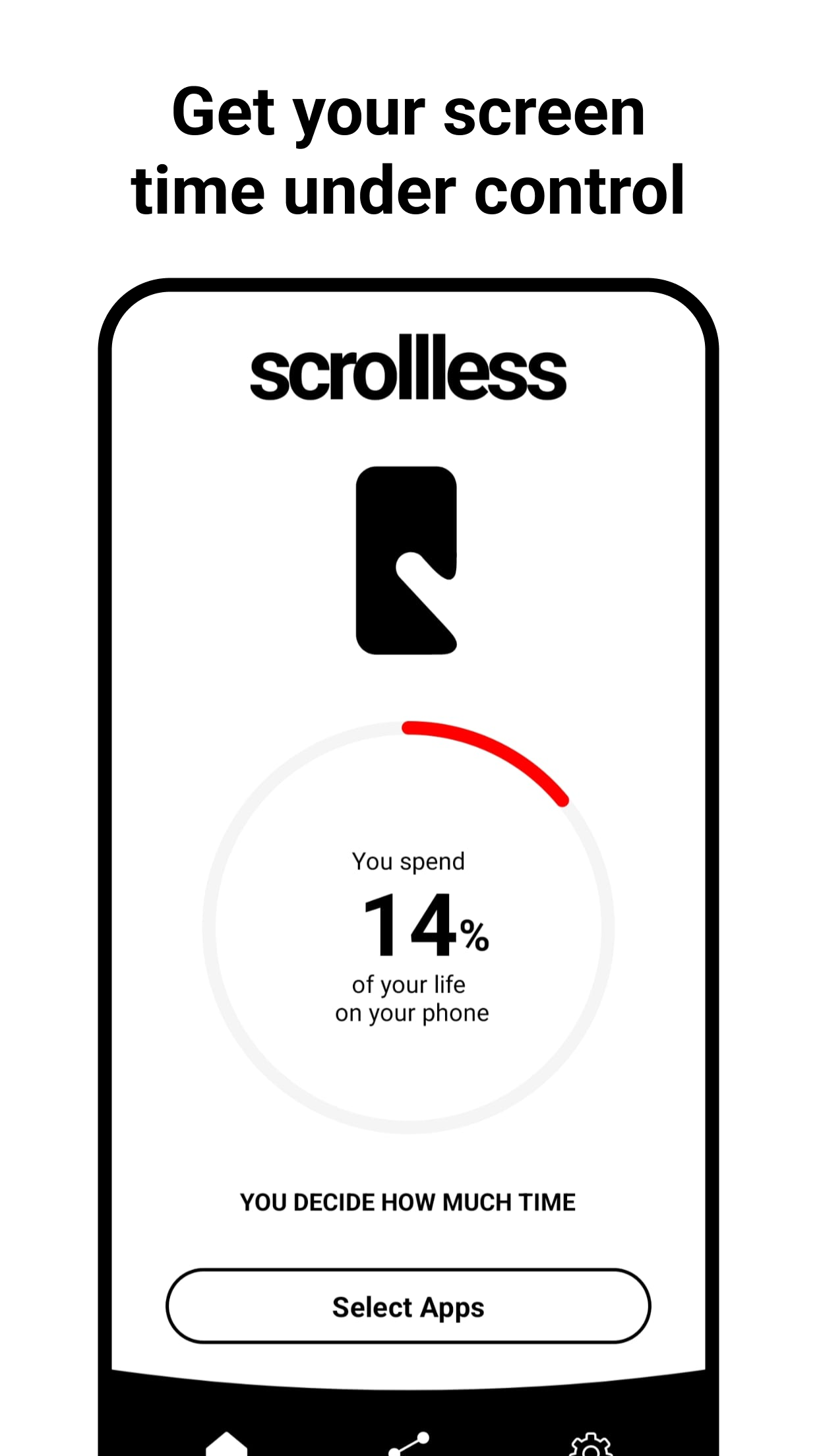 Scrollless mandatory break screen - take a mindful pause
